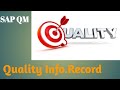 Sap qm quality info record qi01