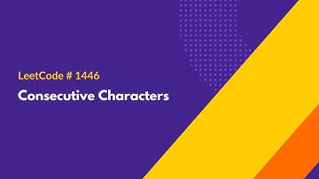 Consecutive Characters - LeetCode 1446 - Java Solution