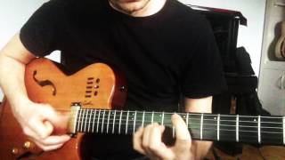 Video thumbnail of "WESTERDAYS - Wes Montgomery transcription of jazz standard "Yesterdays" by Harbach/Kern"