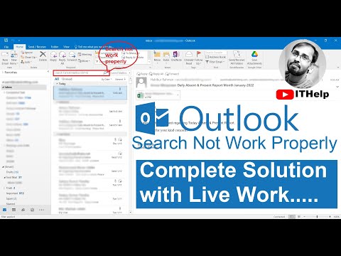 How to Fix Outlook Mail Search Problem | MS Outlook Inbox mail search Problem | Fix Email Problem