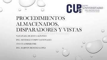 Procedimientos almacenados, disparadores y vistas - MySQL Workbench - Bases de datos