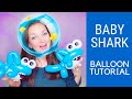 BABY SHARK Balloon Animal Tutorial - Learn Balloon Animals with Holly!