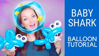 BABY SHARK Balloon Animal Tutorial - Learn Balloon Animals with Holly!