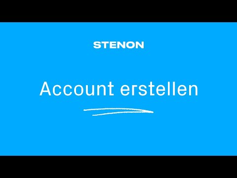 Trainingsvideo: Aufsetzten des Stenon Web-App Accounts