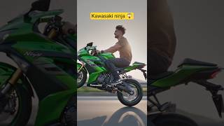 Kawasaki ninja wheelie 😱😱 #ai #kawasaki #shorts