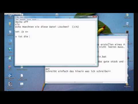 Batch Tutorial - Papierkorb selber Machen ( German )