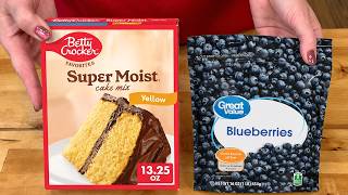 Download lagu These Cake Mix Blueberry Muffins Taste Completely Homemade!