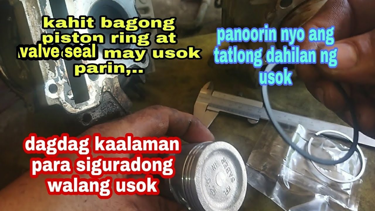 3 dahilan, kahit bagong palit ng piston ring at valve seal may usok parin.