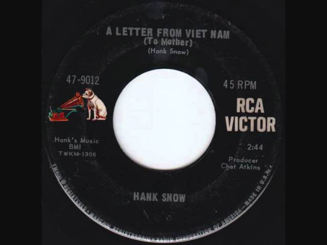 HANK SNOW - A LETTER FROM VIETNAM