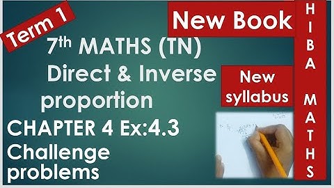 TN Samacheer 7th maths chapter 4 exercise 4.3 challenge problems New Book New Syllabus