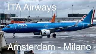 Vliegen met ITA Airways van Amsterdam Schiphol naar Milaan Linate Airport