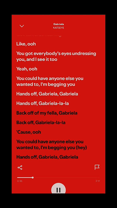 KATSEYE :- Gabriela Song Lyrics ❤️✨#spotify #katseye #gabrielasong