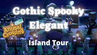 GORGEOUS Gothic Spooky & Elegant Island Tour!  | Animal Crossing New Horizons