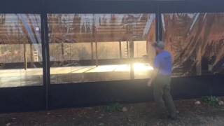 Full Clear Vinyl Roll Up Curtains Update