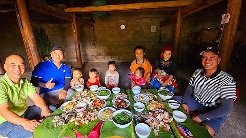 2 mâm cỗ lớn nhất nhà Chứ 4 vợ ăn rằm tháng 7 đặc sản toàn món ngon. Nguyễn Tất Thắng