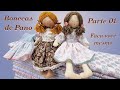 Boneca de Pano com Vestido + Molde - Passo a Passo - Parte 01