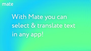 Mate Translate for Mac