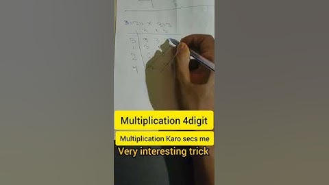 4 digit multiplication #matrix method🔥🔥 #shorts feed #shorts #education 4 all