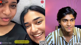 Naughty Talk 🤭🥵 Cute Girl And Her Stepmom 🥰 | Monkey Chat Videos #monkey #ometv #omegle #live #love