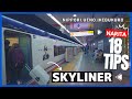 Narita airport to tokyo  fastest train to ueno nippori ikebukuro  skyliner  japan travel guide