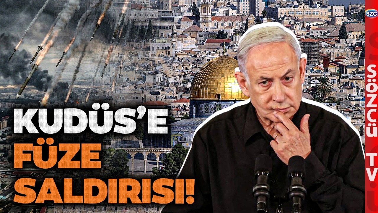 Demir Kubbe Delil Deşik Oldu! İran Kudüs'e Füze Yağdırdı! Netanyahu Çılgına Dönecek