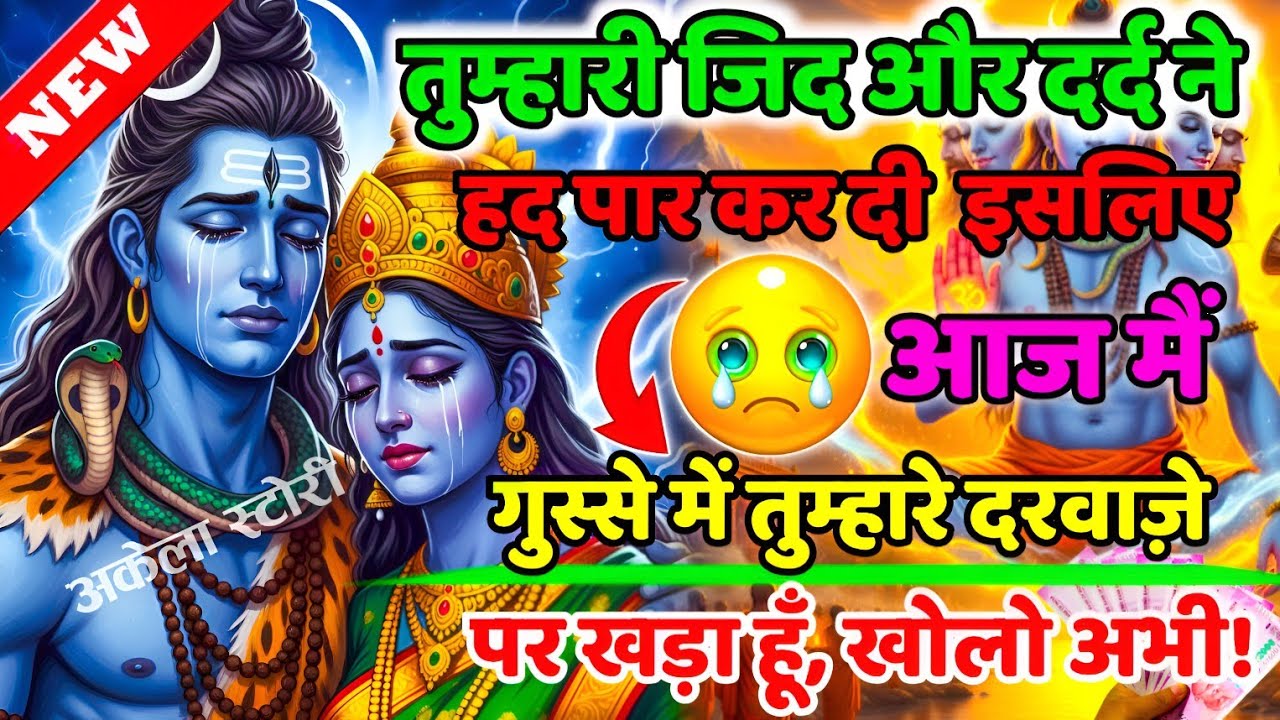 888🕉️Mahadev Ji Ka Sandesh💯😭आज मै गुस्से मे तुम्हारे दरवाज़े पर खड़ा हूँ,खोलो अभी |👁️Har har mahadev