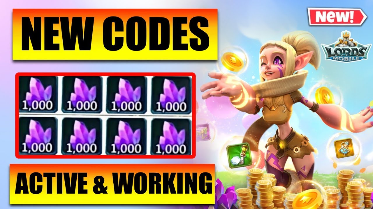 Codigos para Lords Mobile (Novos! Codes lista) dezembro 2023