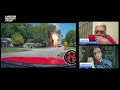 Gas line explodes into flames