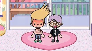 Justin and adam be best friend | sad funny story ( part all ) 📦💔📦 | toca life story | toca boca