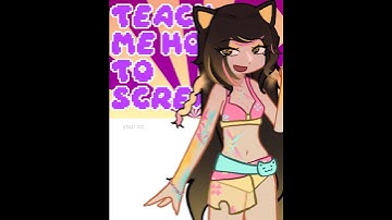 FAKE COLLAB!! TEACH ME HOW TO SCREAM (#kitscream) #givemebackmykids #gacha #kittea