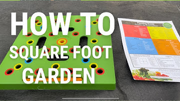 Square Foot Gardening Template | Maximize your Garden Space! #template #gardening #sfg