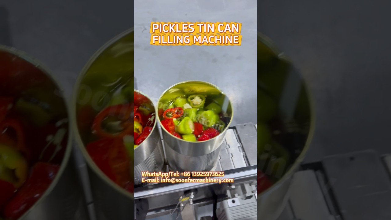Pickles Tin Can Filling Machine 