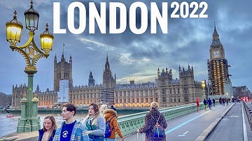 London City Tour 2022 | 4K HDR Virtual Walking Tour around the City | London Winter Walk 2022