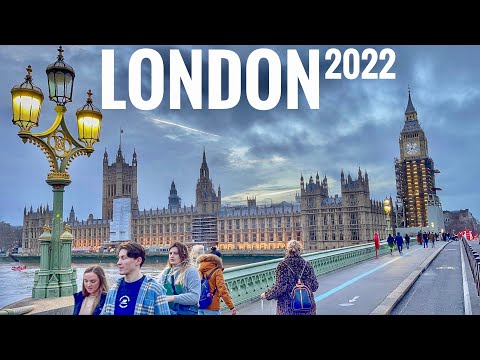 London City Tour 2022 Virtual Walking Tour around the City London Winter Walk 2022