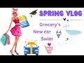 Spring Vlog: Grocery's Swim New Car