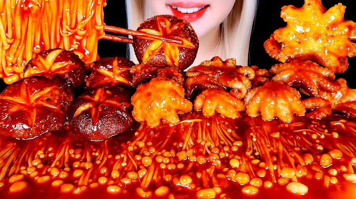 ASMR 매운 버섯🍄 쭈꾸미 먹방 mukbang 리얼사운드