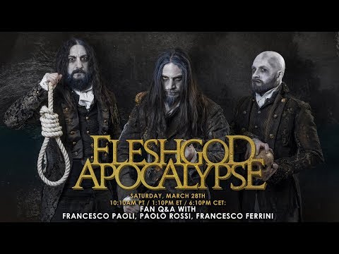 FLESHGOD APOCALYPSE - Live Fan Q&A with Francesco Paoli, Paolo Rossi, Francesco Ferrini