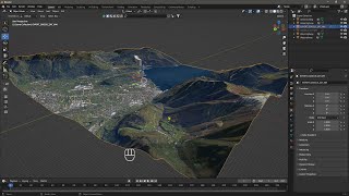 videoguide - import terrain, blendergis, google maps, landscape, buildings, geographic information