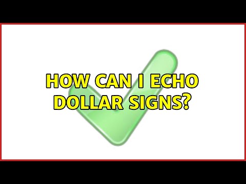 Unix & Linux: How can I echo dollar signs? (3 Solutions!!)