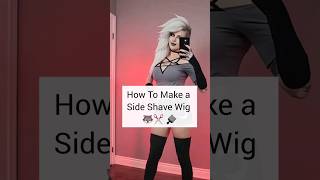 How to make a side shave wig! - loona from #helluvaboss #cosplay #tutorial #wigstyling