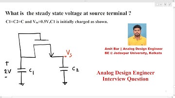 Analog Design interview_ What is  the steady state voltage at source terminal