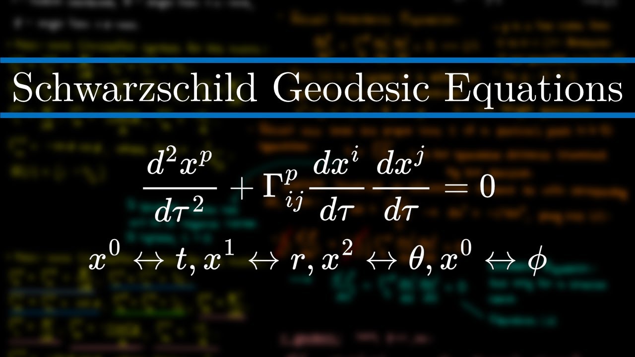 Schwarzschild Geodesic Equations and Conservation Laws: Derivation ...
