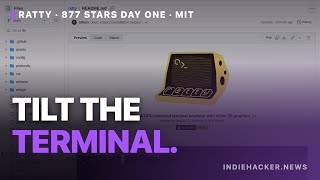 A terminal you can tilt: Ratty hit 877 stars on day one