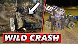 A Wild Crash And An Amazing Comeback At Grays Harbor...(HUNG IN THE FENCE)