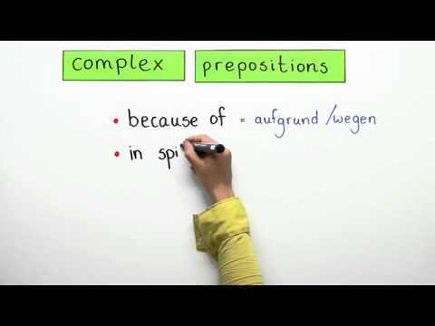 Complex prepositions | Englisch | Grammatik