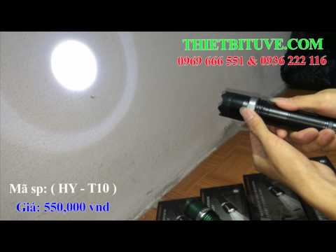 Video Đèn pin chích điện, dùi cui điện ( HY - T10) giá 550k - youtube