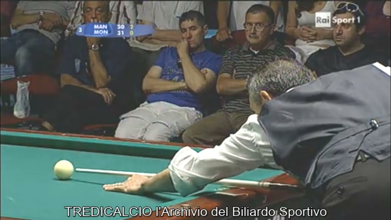 MANNONE vs MONTEREALI 11° CAMPIONATO ITALIANO BILIARDO 2010 @TREDICALCIO  L' Archivio del Biliardo Sportivo
