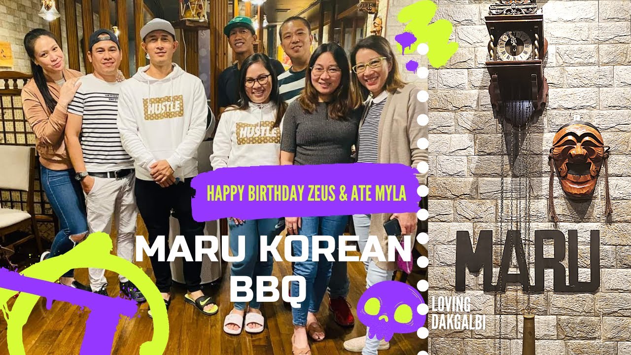 Maru Korean BBQ Qatar, celebrating birthday of Zeus and Ate Myla 