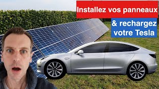 ☀️🔌 Montage de mon installation photovoltaïque 3000 Watts pour recharger ma Tesla 🔌☀️