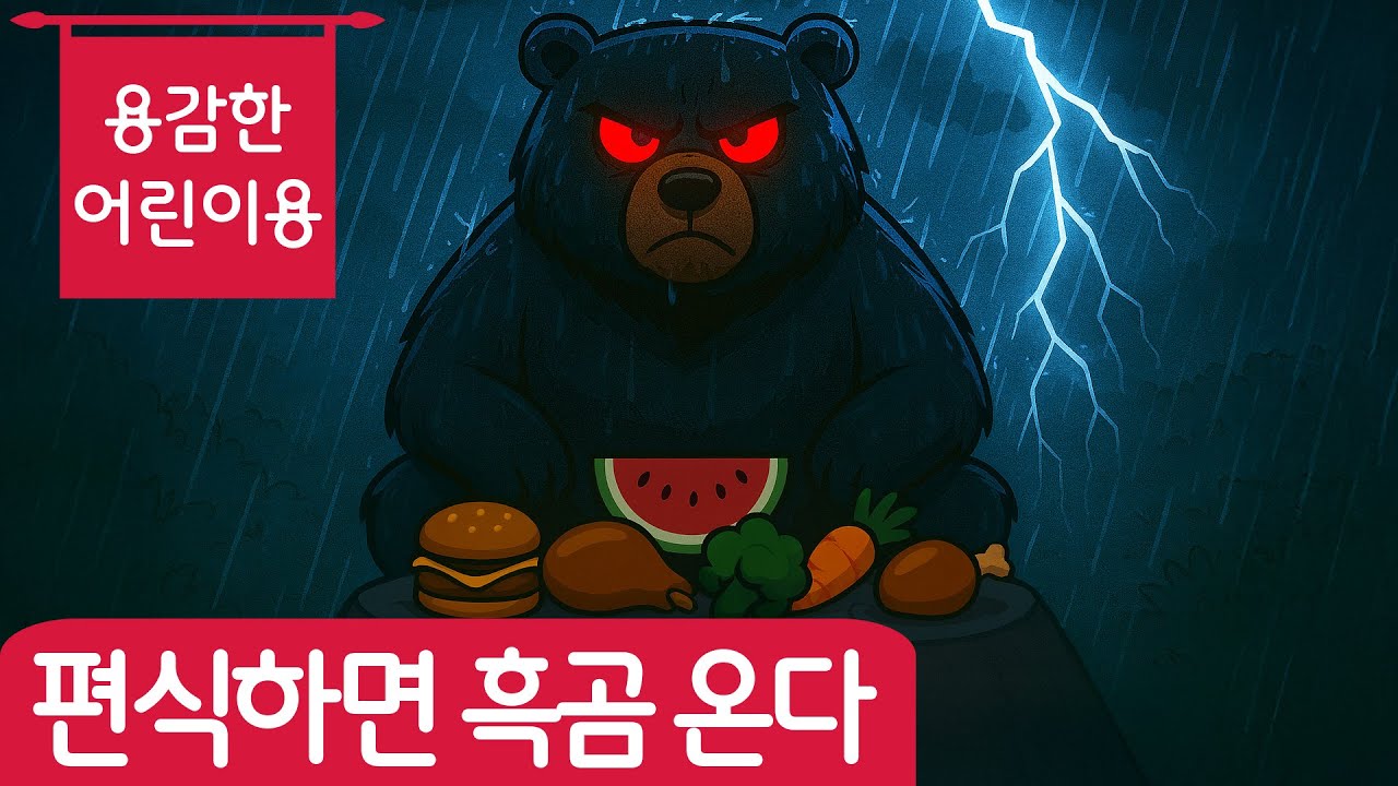편식하면 흑곰 아저씨가 온다 | 무서운 동요 | 생활습관 동요 | 어린이 동요 | 망둥이키즈